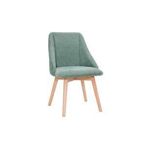 Chaises en tissu effet velours texturé vert céladon (lot de 2) higgins