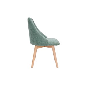 Chaises en tissu effet velours texturé vert céladon (lot de 2) higgins