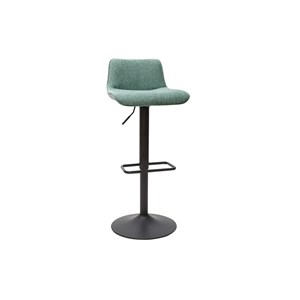 Tabourets de bar réglables en tissu effet velours vert céladon (lot de 2) boost