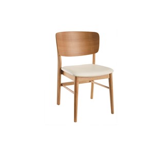 Chaises en bois clair et blanc (lot de 2) sheldon