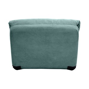 Chauffeuse 1 place convertible en tissu velours côtelé vert céladon spencer