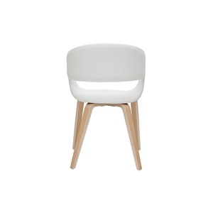 Chaises blanc et bois clair (lot de 2) slam
