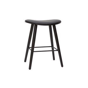Tabourets de bar noirs h65 cm (lot de 2) meadow