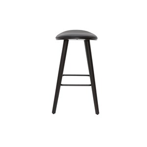 Tabourets de bar noirs h65 cm (lot de 2) meadow