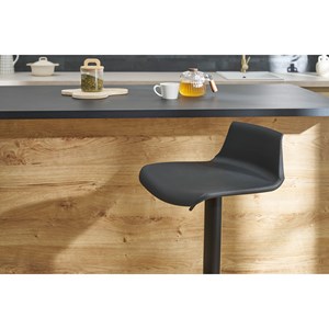 Tabourets de bar réglables noirs 360° (lot de 2) kronos