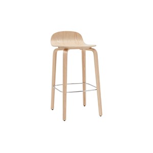 Tabourets de bar bois chêne h68 cm (lot de 2) obra