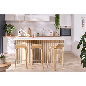 Tabourets de bar  noyer h68 cm (lot de 2) obra