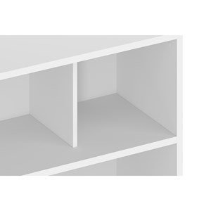 Bibliothèque blanc mat l140 cm epure