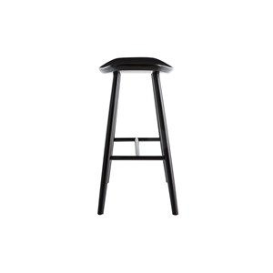 Tabourets de bar noirs h65 cm (lot de 2) demory