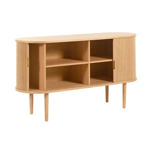 Buffet  en bois clair chêne 2 portes coulissantes l138 cm epic