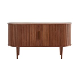 Buffet  en bois foncé noyer 2 portes coulissantes l138 cm epic