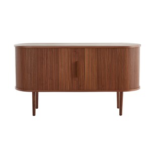 Buffet  en bois foncé noyer 2 portes coulissantes l138 cm epic