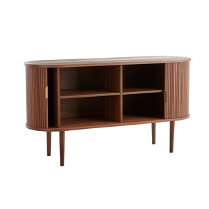 Buffet  en bois foncé noyer 2 portes coulissantes l138 cm epic