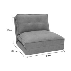 Chauffeuse 1 place convertible en tissu effet velours jaune moutarde sally