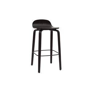 Tabourets de bar  bois noir h68 cm (lot de 2) obra