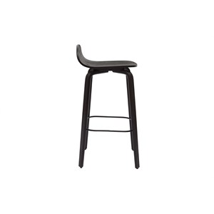 Tabourets de bar  bois noir h68 cm (lot de 2) obra