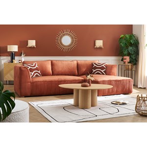 Table basse bois clair l100 cm hollen