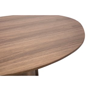 Table basse bois foncé noyer l100 cm hollen