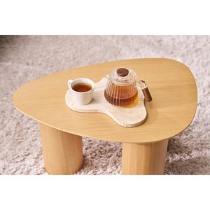 Tables basses gigognes en bois clair (lot de 2) foleen