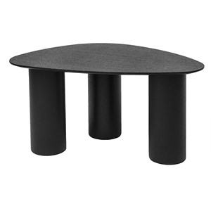 Tables basses gigognes en bois noir (lot de 2) foleen