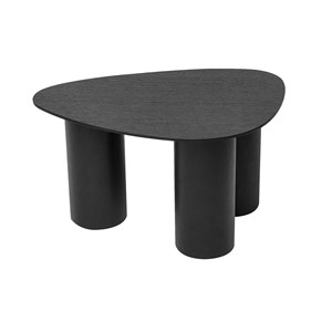 Tables basses gigognes en bois noir (lot de 2) foleen
