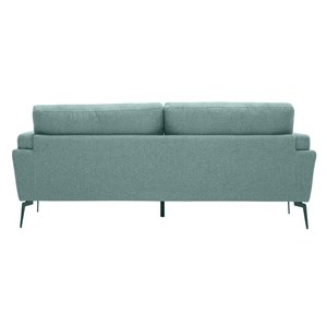 Canapé 3 places en tissu vert de gris et métal noir mosco