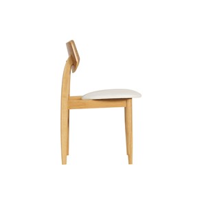 Chaises en bois clair et blanc (lot de 2) elion