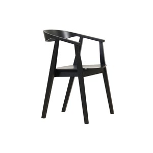Chaises noires en bois (lot de 2) bahia