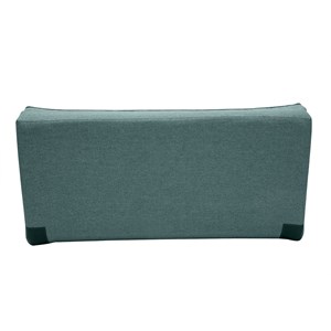 Chauffeuse 2 places convertible en tissu vert de gris sally