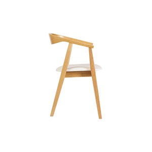 Chaises blanc et bois clair (lot de 2) bahia