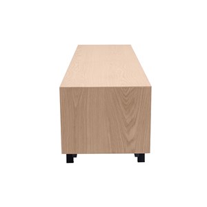 Meuble tv finition bois chêne avec niche ouverte l160 cm manny