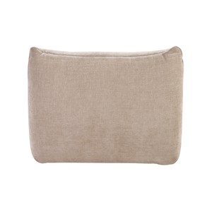 Fauteuil lounge en tissu effet velours texturé taupe bumpy