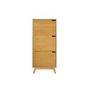 Buffet haut bois clair hévéa l60 cm leena