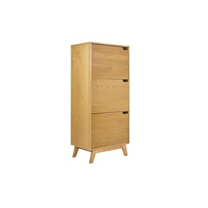 Buffet haut bois clair hévéa l60 cm leena