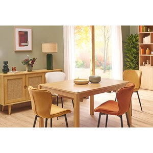 Chaises en tissu velours côtelé bleu canard et métal noir (lot de 2) addict