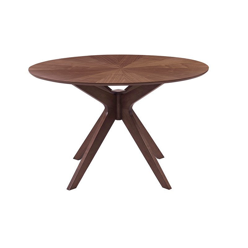 Table à manger ronde noyer d120 cm dielli