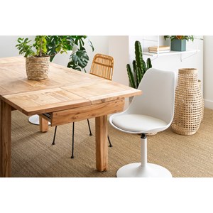 Chaise pivotant noir mat steevy v2