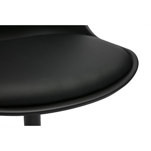 Chaise pivotant noir mat steevy v2