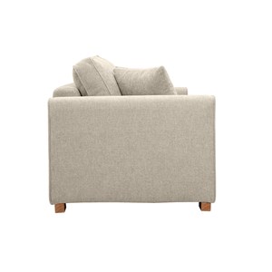 Canapé 3 places en tissu effet velours texturé beige pepper