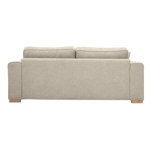 Canapé 3 places en tissu effet velours texturé beige pepper