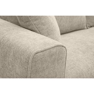 Canapé 3 places en tissu effet velours texturé beige pepper