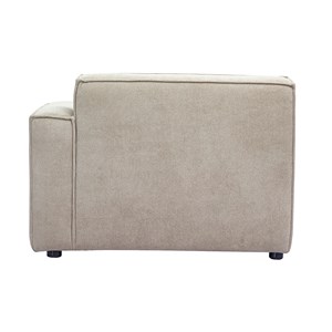 Module d'angle droit pour canapé en tissu chenille beige split
