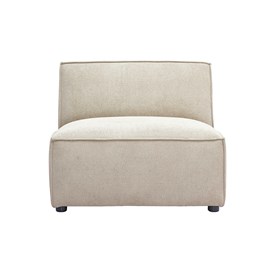 Module droit pour canapé en tissu chenille beige split