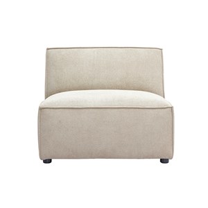 Module droit pour canapé en tissu chenille beige split
