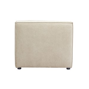 Module droit pour canapé en tissu chenille beige split