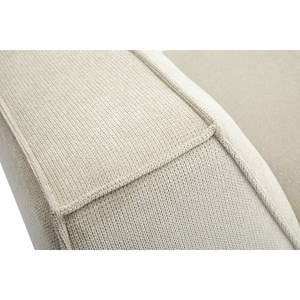 Module droit pour canapé en tissu chenille beige split