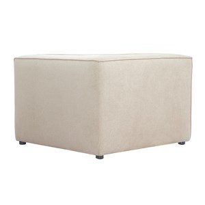 Module d'angle central pour canapé en tissu chenille beige split