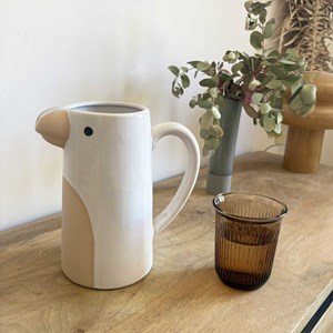 Pichet, carafe ou vase perroquet en