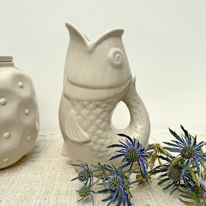 Pichet, carafe ou vase poisson coloris