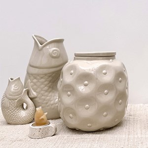 Pichet, carafe ou vase poisson coloris